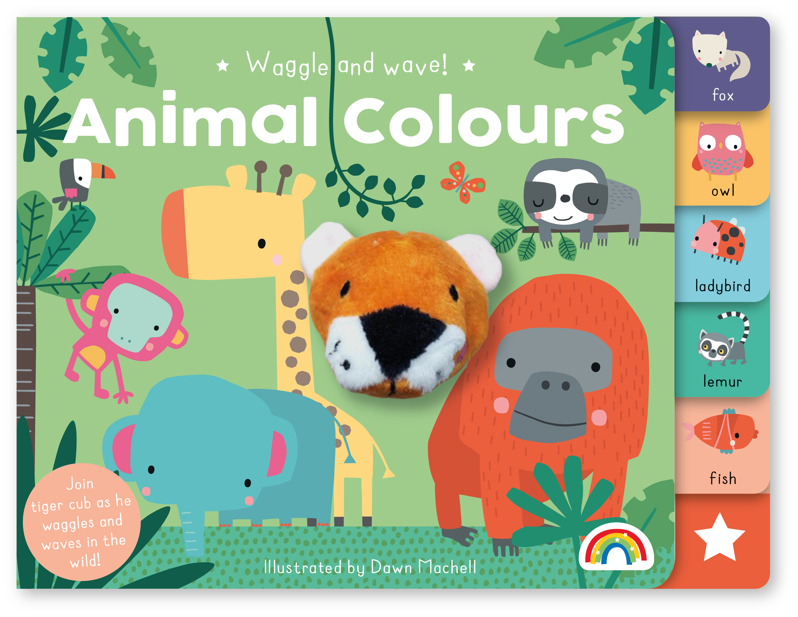 Waggle & Wave Animal Colours Book