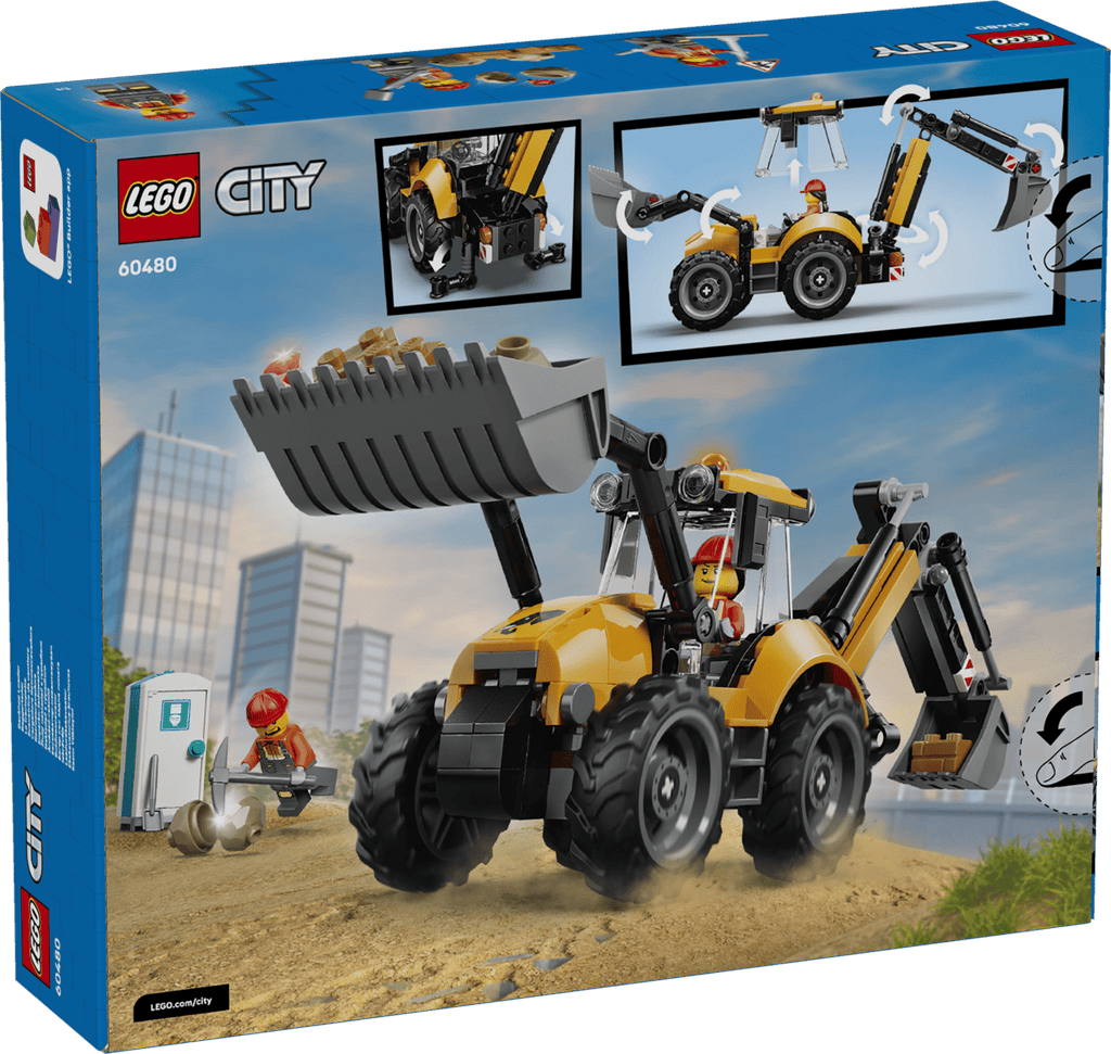 Lego - City Yellow Backhoe Loader 60480