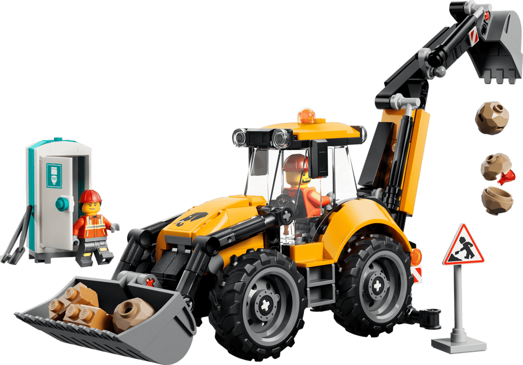 Lego - City Yellow Backhoe Loader 60480