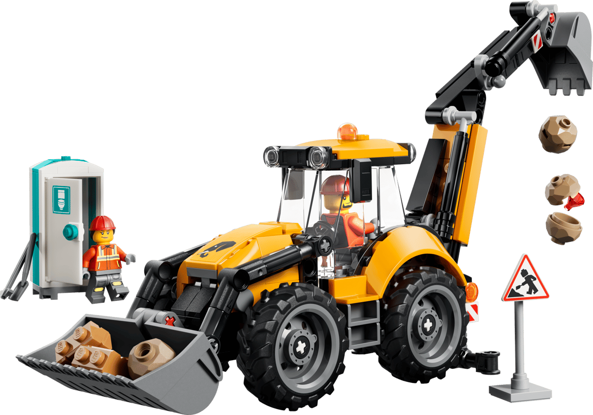Lego - City Yellow Backhoe Loader 60480