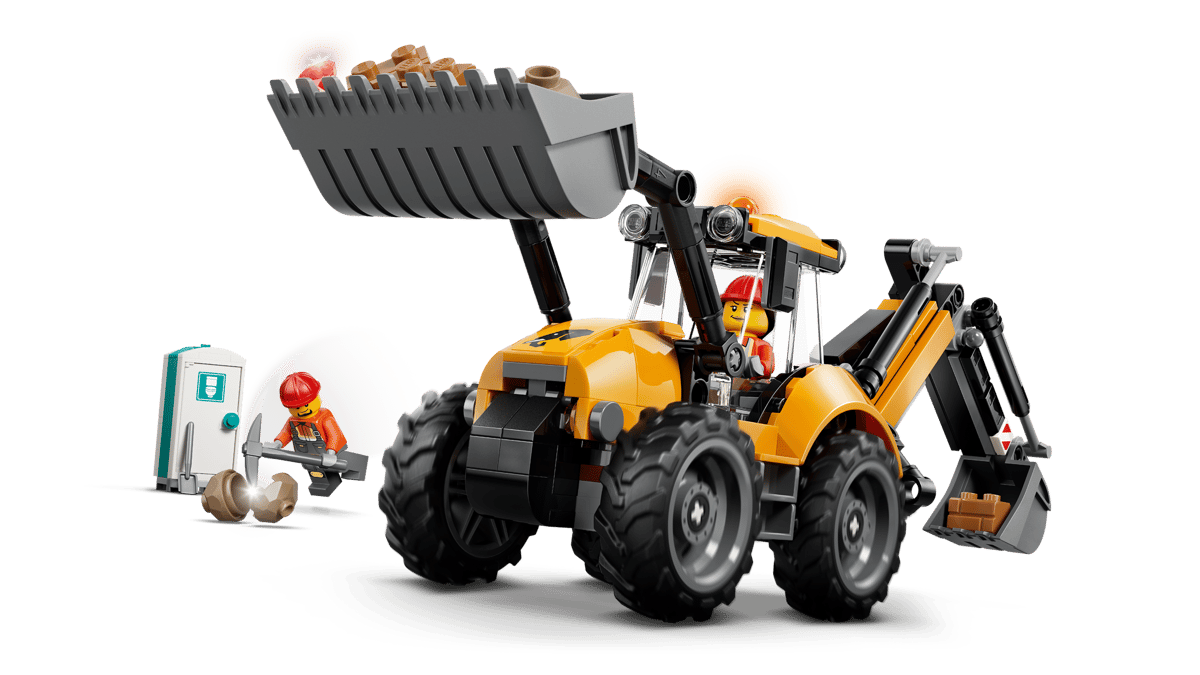 Lego - City Yellow Backhoe Loader 60480