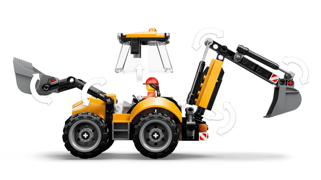 Lego - City Yellow Backhoe Loader 60480