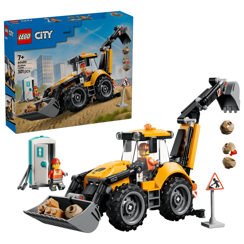 Lego - City Yellow Backhoe Loader 60480