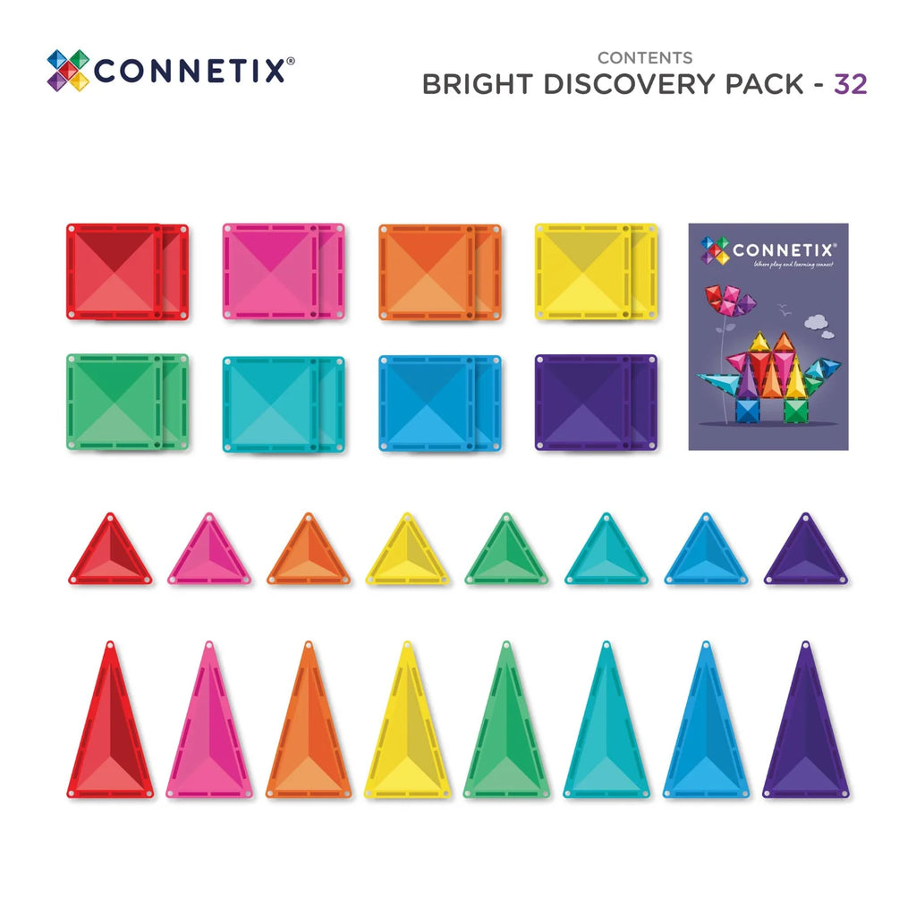 Connetix - Bright Discovery Pack 32pc