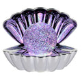 Cotton Candy - Clam Shell Glitter Lamp Silver