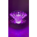 Cotton Candy - Clam Shell Glitter Lamp Silver