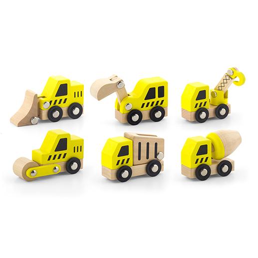 VIGA - Mini Construction Vehicles Set 6pc