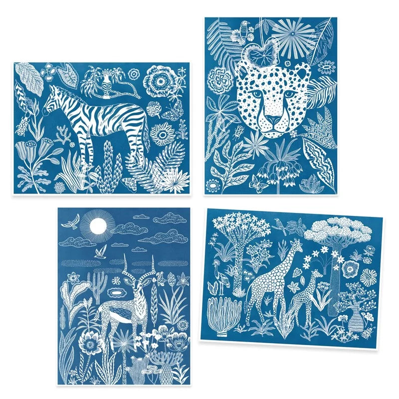 Djeco - Night Time in the Savannah Cyanotype Workshop