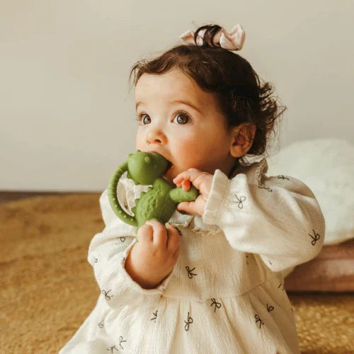 Jellystone - Dinosaur Sensory Teether Green