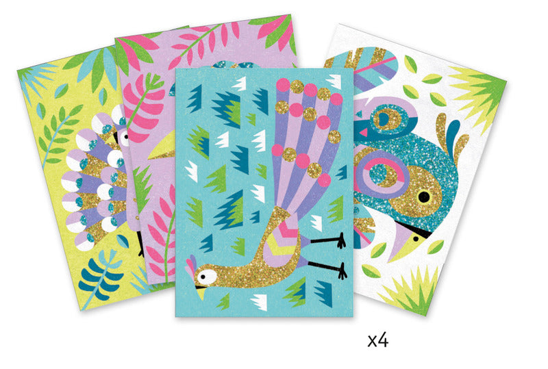 Djeco - Dazzling Birds Coloured Sand