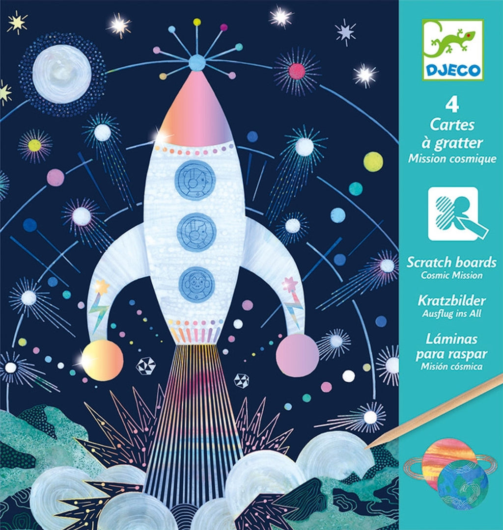 Djeco - Cosmic Mission Scratch Cards
