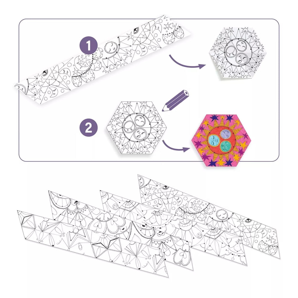 Djeco - Constellation Mandalas Colouring