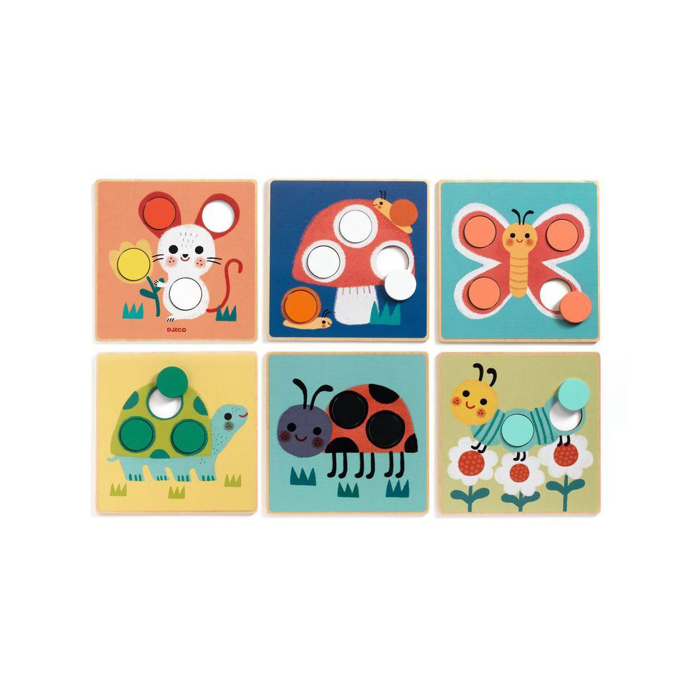 Djeco - Spotimage Colour Spot Matching Wooden Game