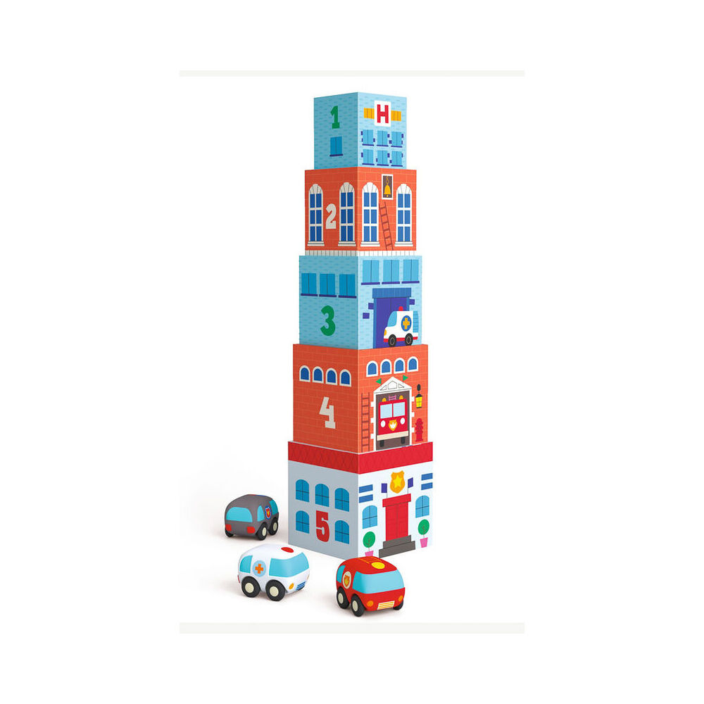 Djeco - Topani Car Blocks