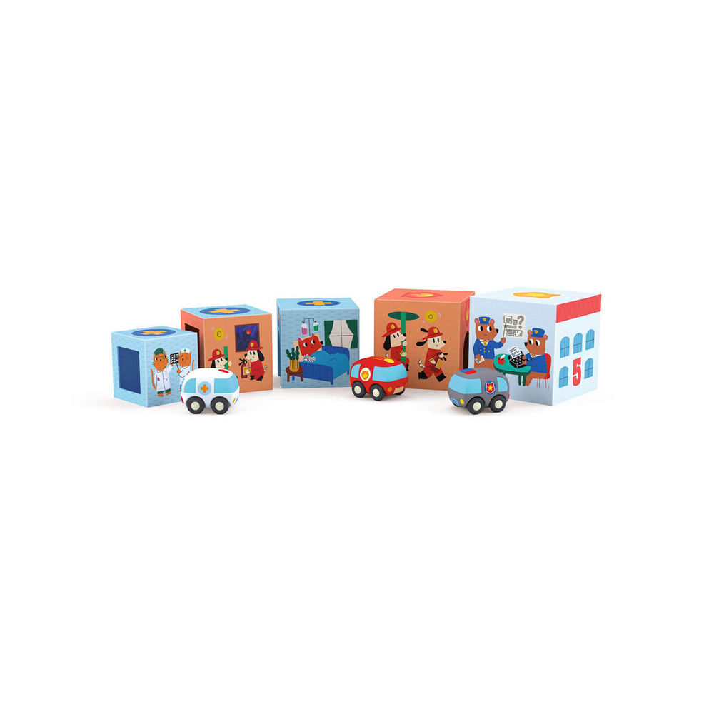 Djeco - Topani Car Blocks