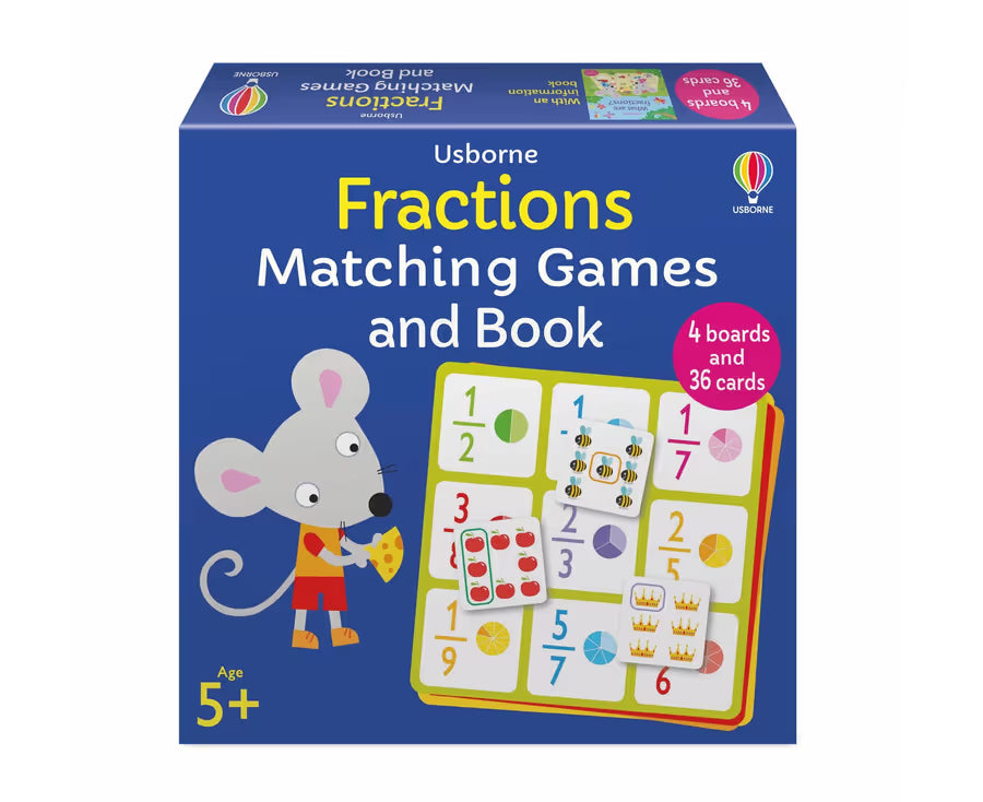 Usborne - Fractions Matching Games and Book