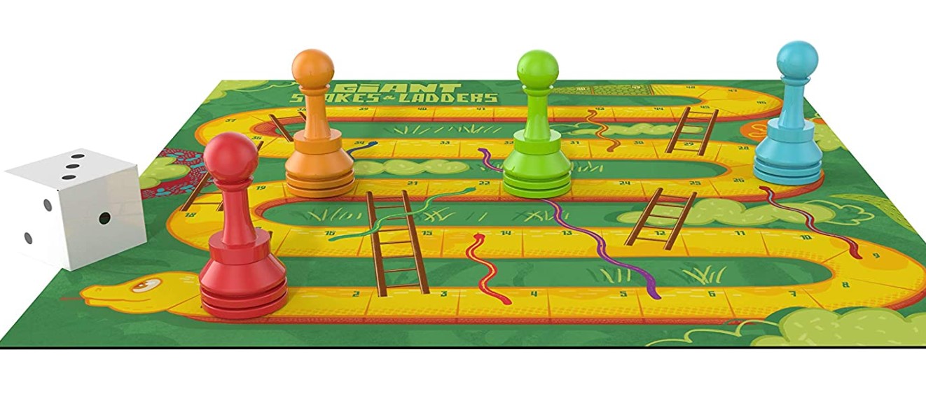 Giant Snakes & Ladders Game