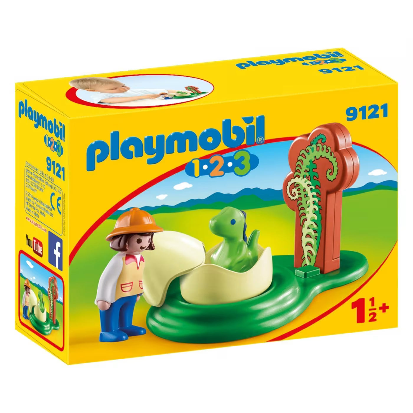 Playmobil - 1.2.3 Girl With Dino Egg 9121