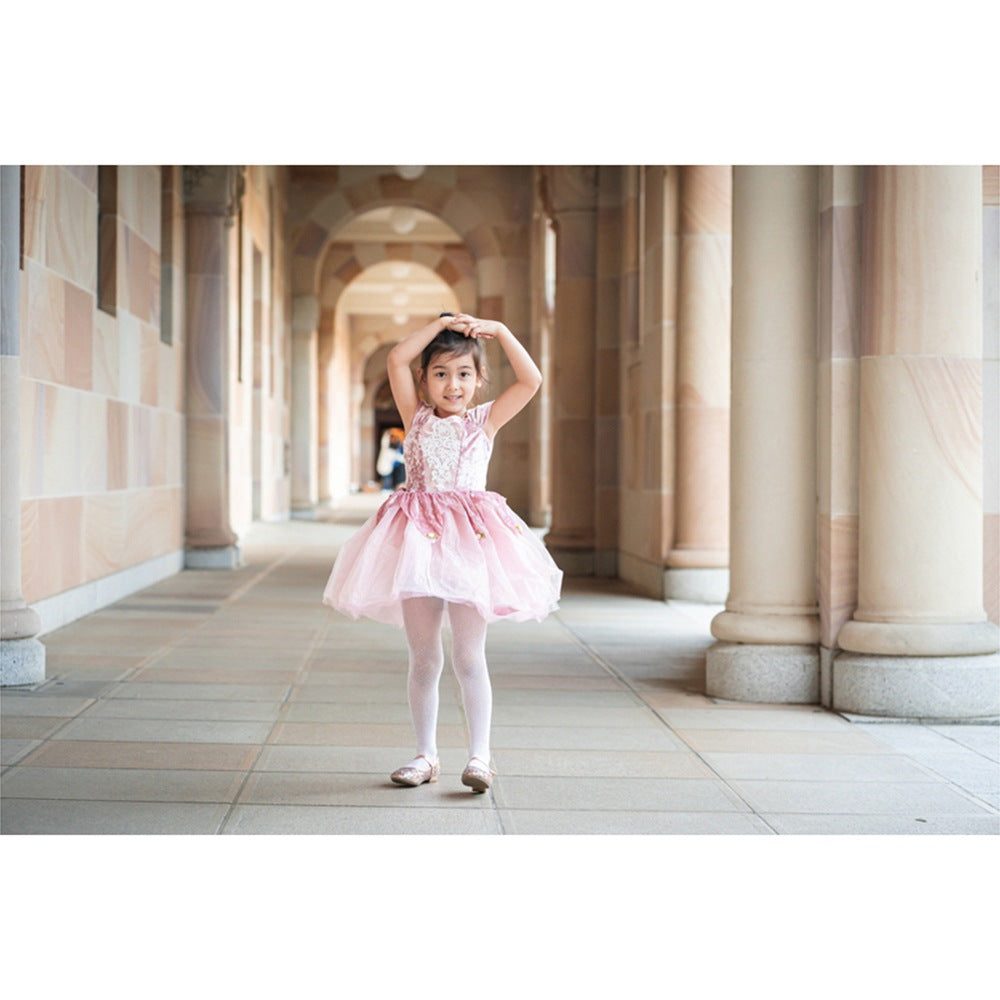 Great Pretenders - Dusty Rose Holiday Ballerina Dress - Size 5-6