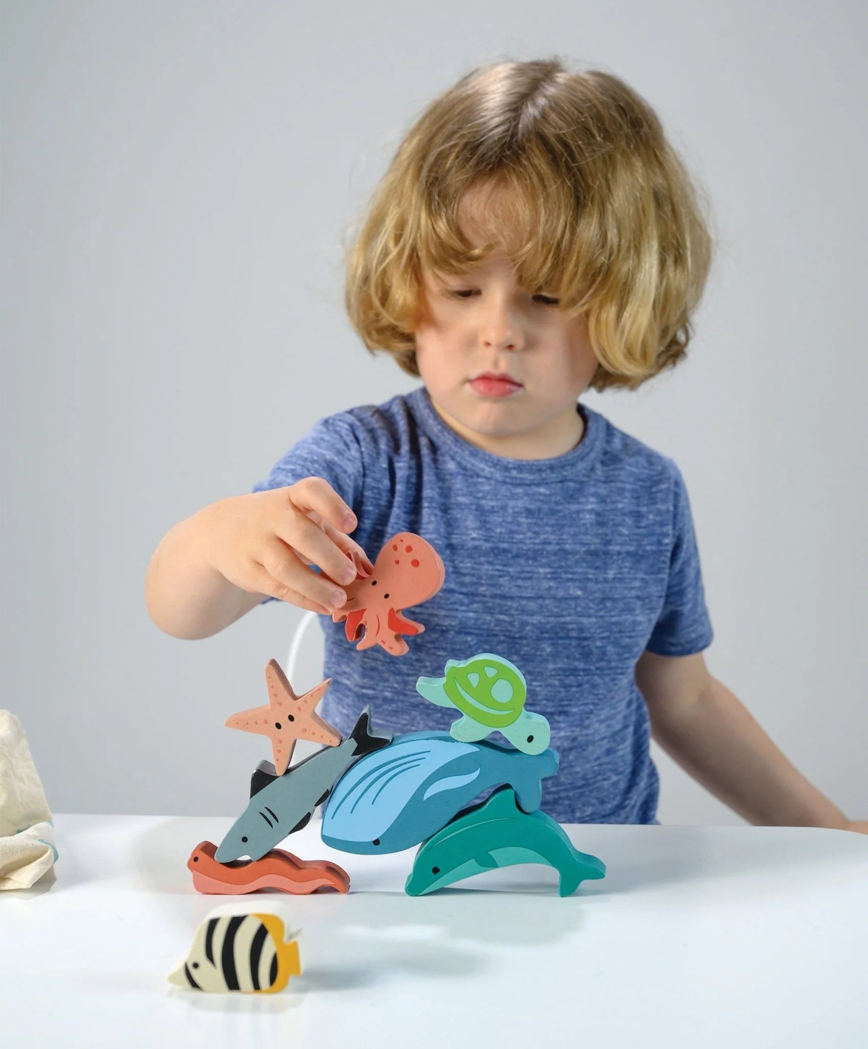 Mentari - Wooden Happy Stacking Ocean Set
