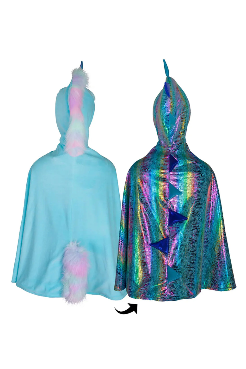 Great Pretenders - Reversible Unicorn & Dragon Cape - Size 4-6