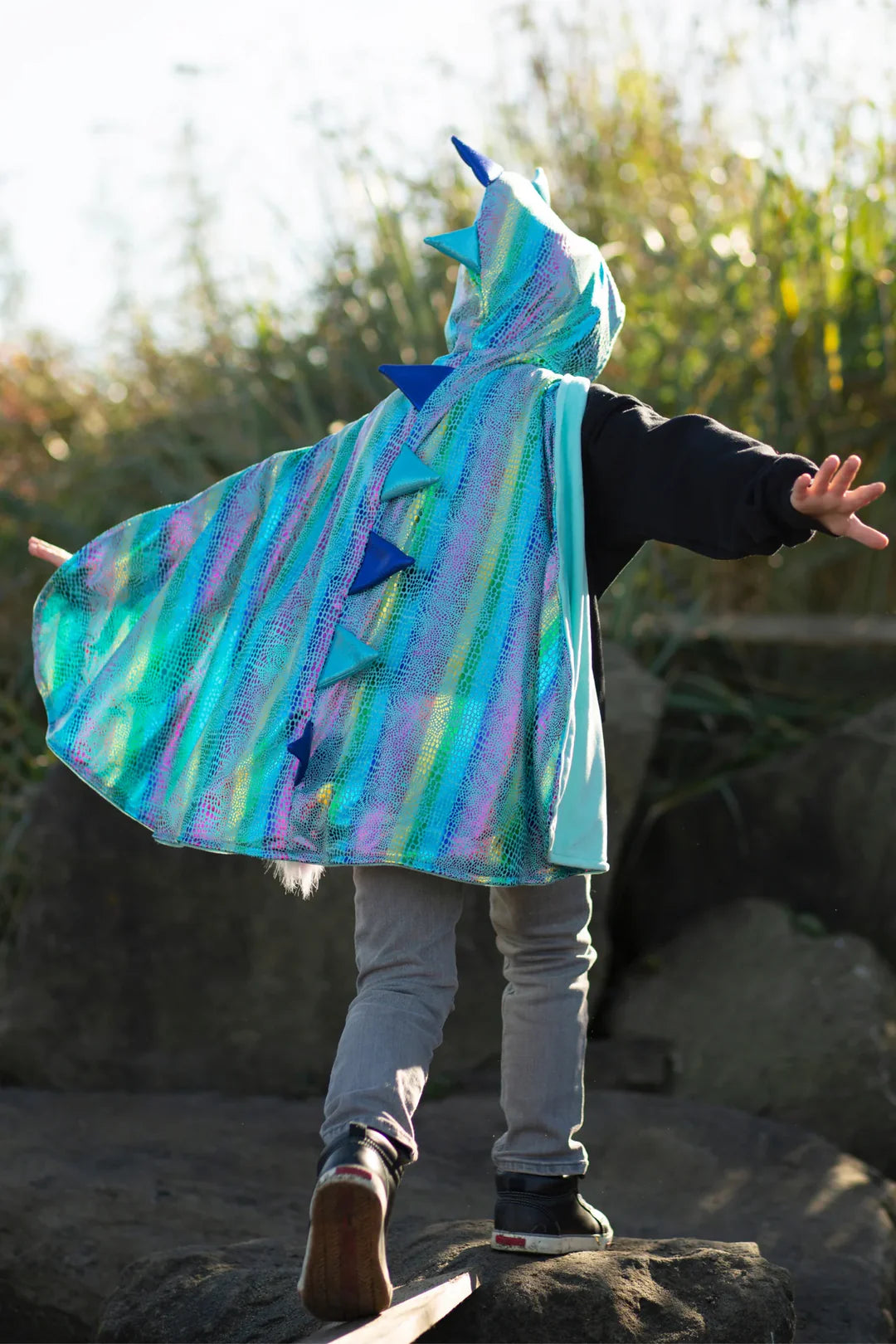 Great Pretenders - Reversible Unicorn & Dragon Cape - Size 4-6