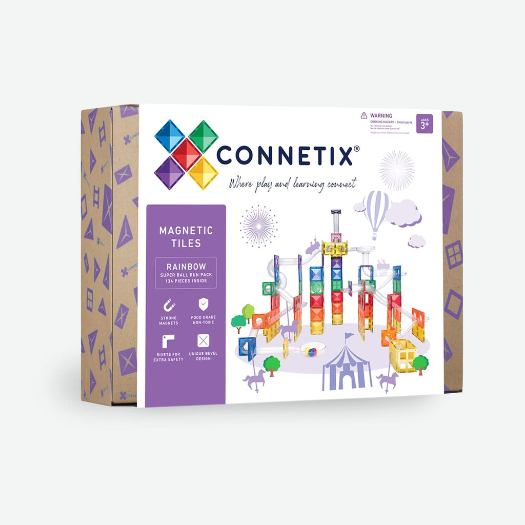 Connetix - Rainbow Super Ball Run Pack 134pc
