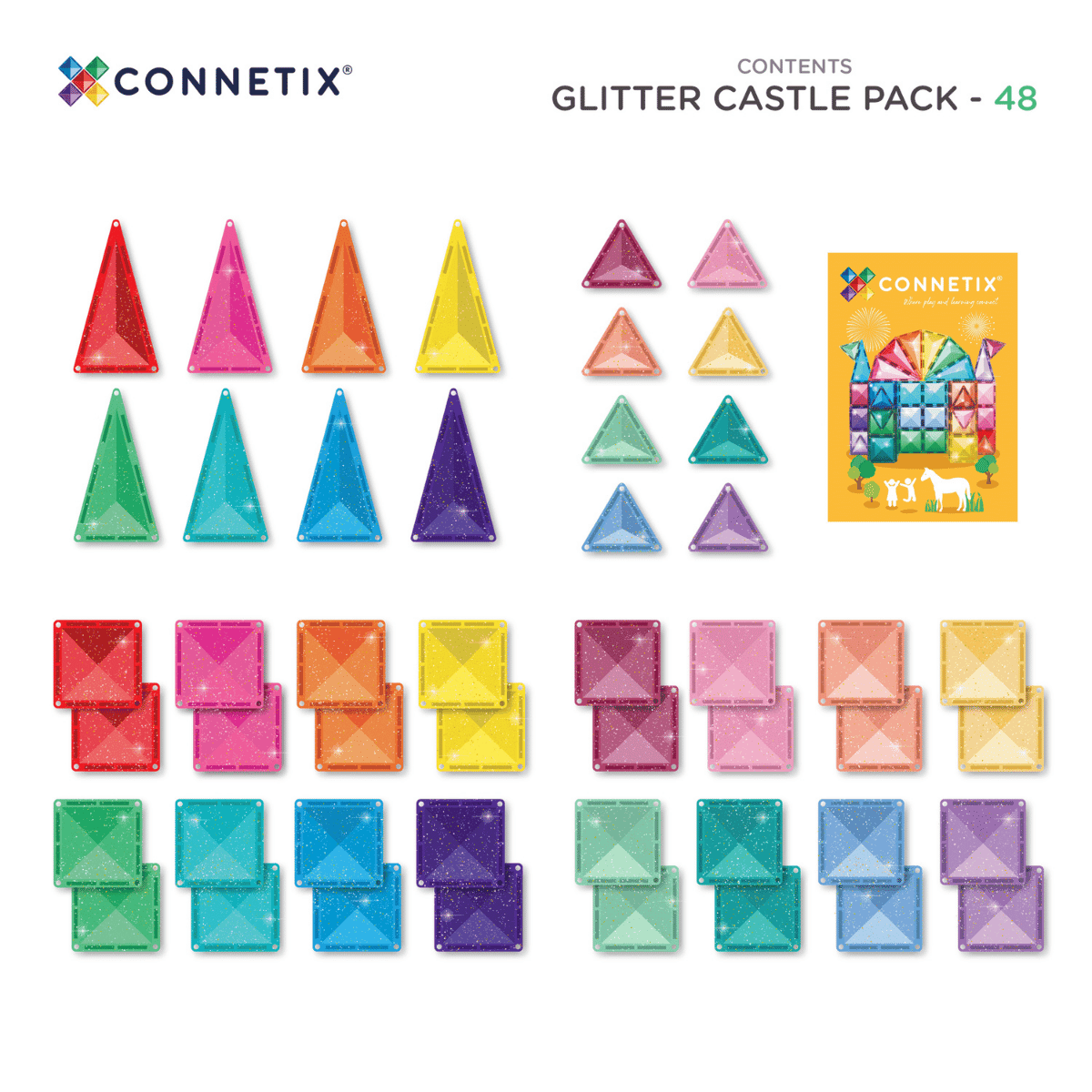 Connetix - Glitter Castle Pack