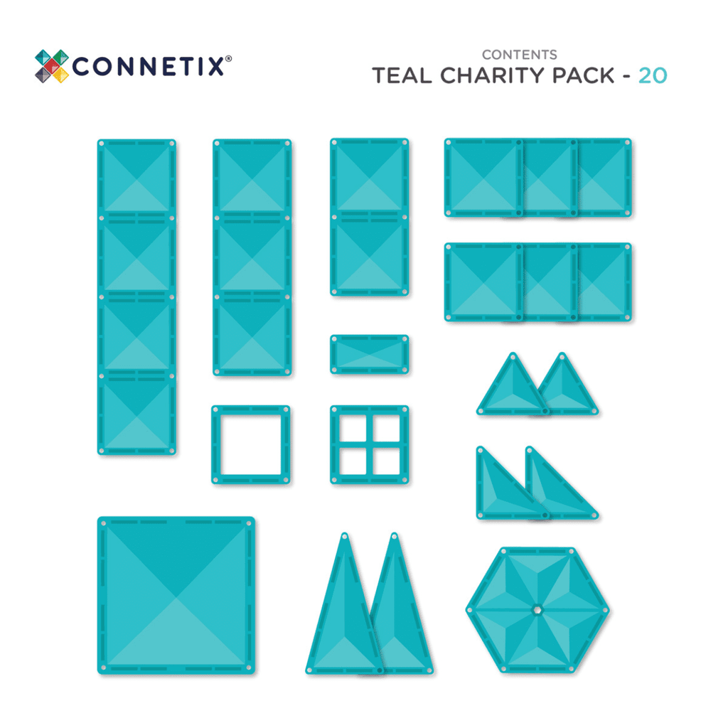 Connetix - Charity Pack Teal 20pc