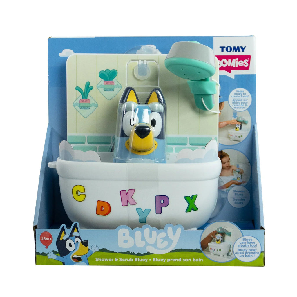 TOMY - Shower & Scrub Bluey