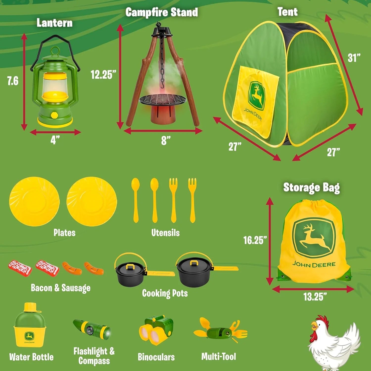 John Deere - Pop-up Camping set