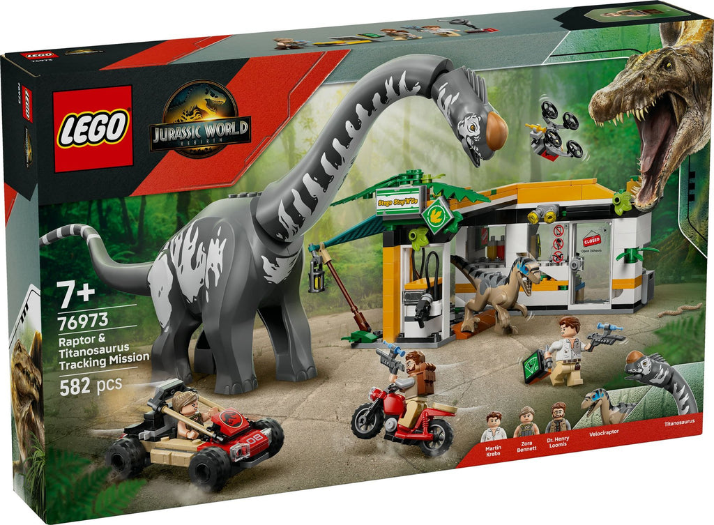 LEGO - Jurassic World Raptor & Titanosaurus Tracking Mission 76973