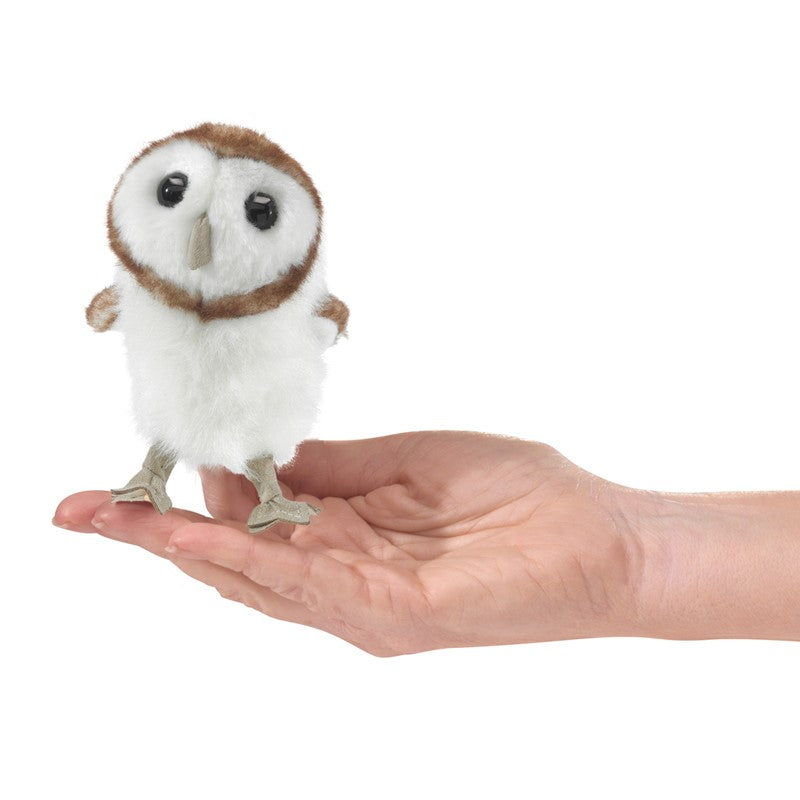 Folkmanis - Mini Barn Owl White Finger Puppet