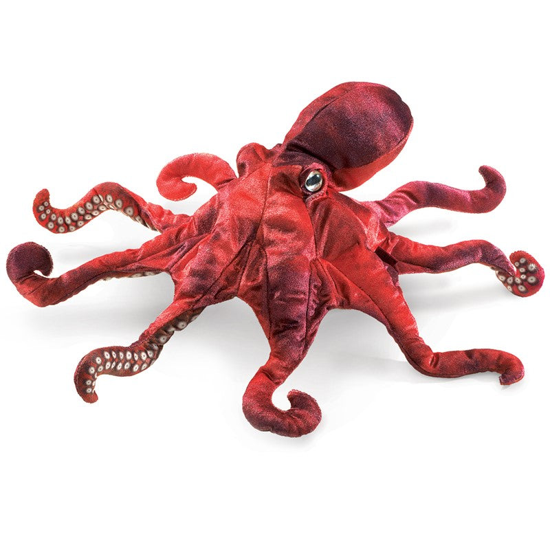 Folkmanis - Red Octopus Puppet