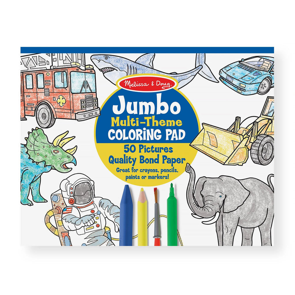 Melissa & Doug - Jumbo Colouring Pad - Blue