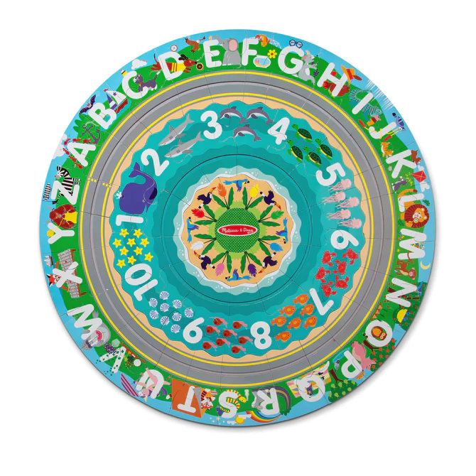 Melissa & Doug - Round the Shore Tracks Floor Puzzle