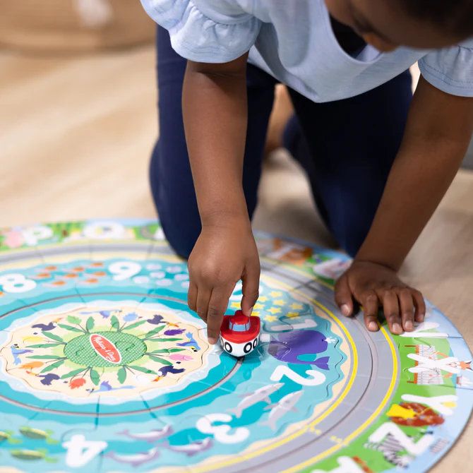 Melissa & Doug - Round the Shore Tracks Floor Puzzle