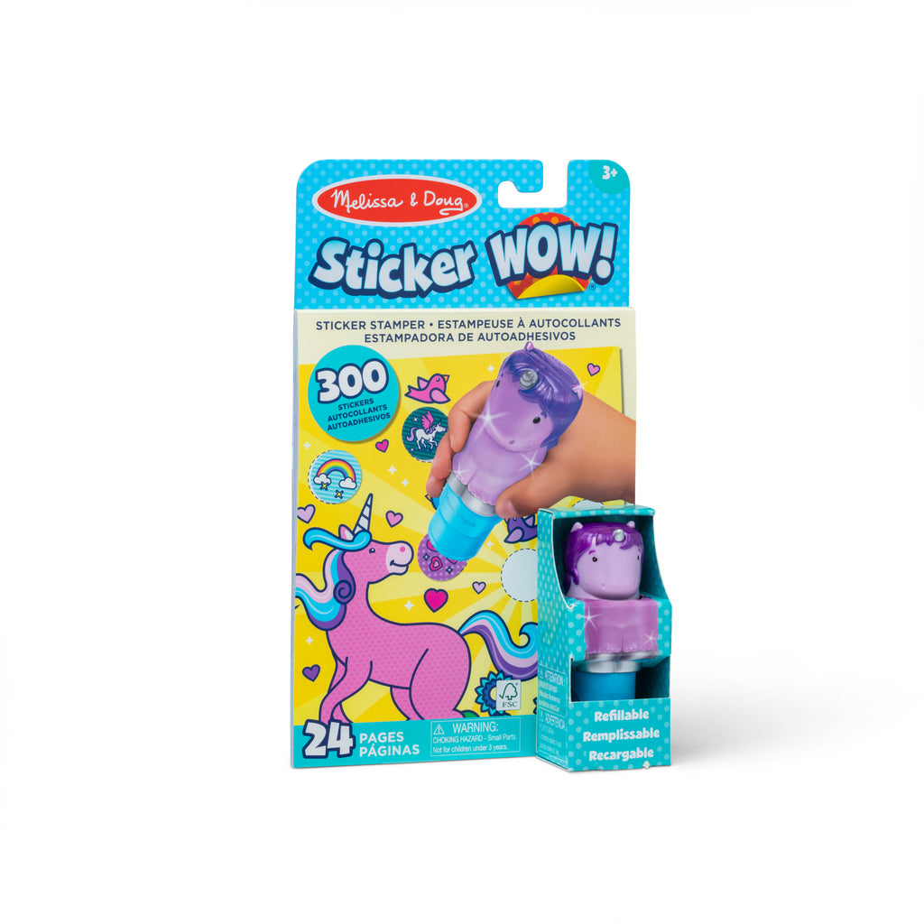 Melissa & Doug - Sticker WOW Sticker Stamper & Activity Pad - Unicorn