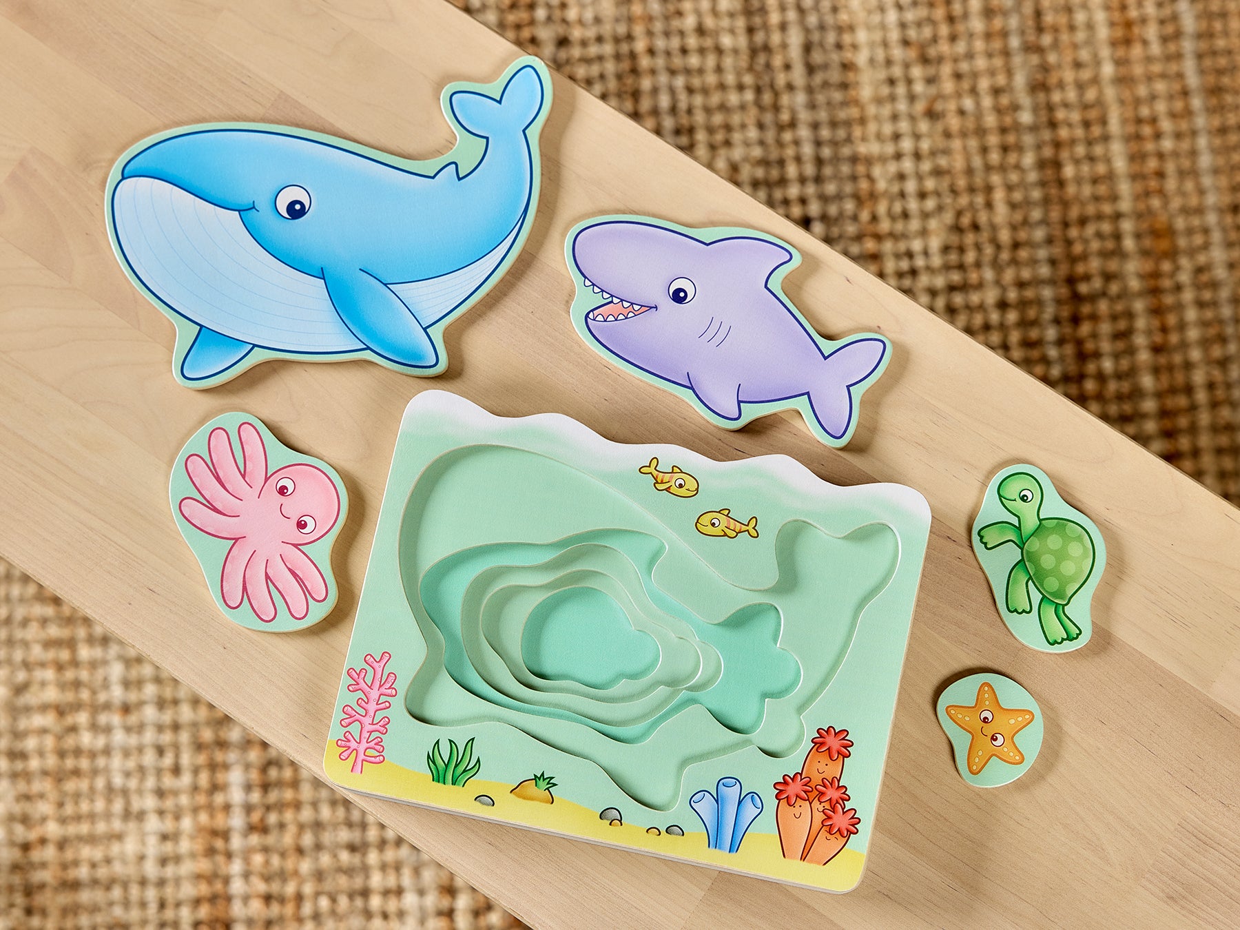 Orchard - Under the Sea Wooden Nesting Puzzle