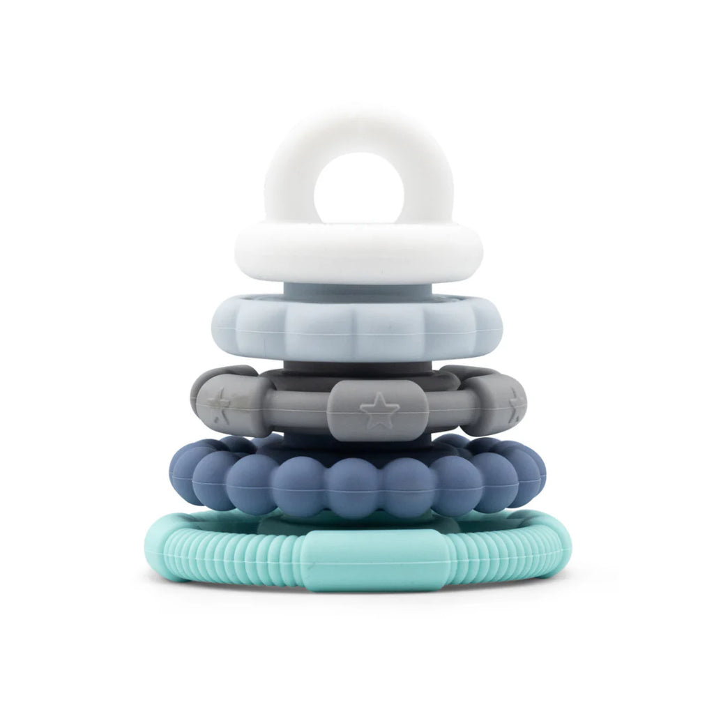 Jellystone - Rainbow Stacker Silicone Teething Toy Ocean