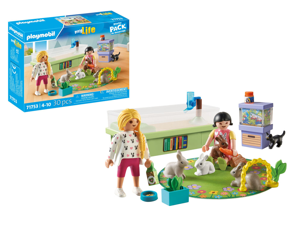 Playmobil - My Life Starter Rabbit Family 71753