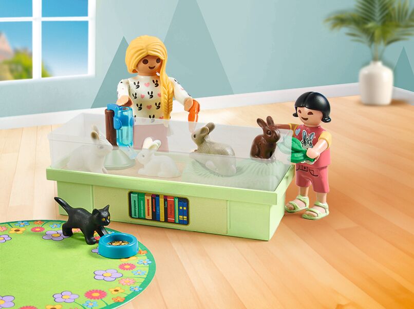 Playmobil - My Life Starter Rabbit Family 71753