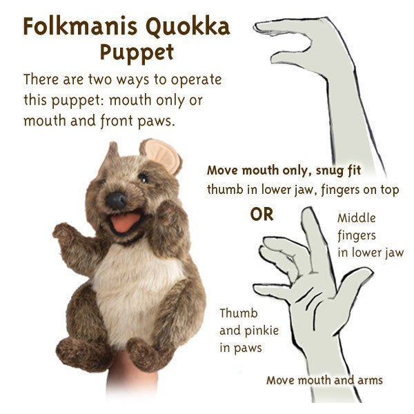 Folkmanis - Quokka Puppet