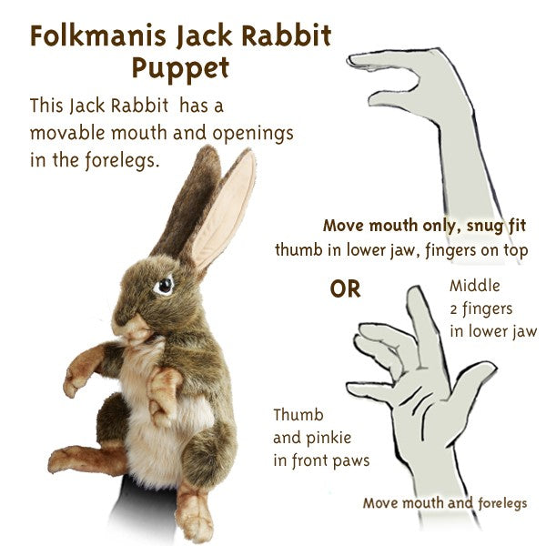 Folkmanis - Jack Rabbit Puppet