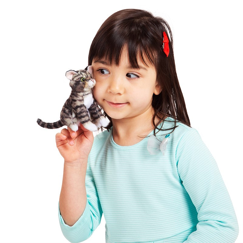 Folkmanis - Mini Tabby Cat Finger Puppet