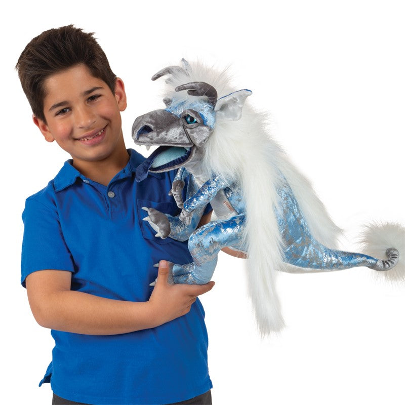 Folkmanis - Ice Dragon Puppet
