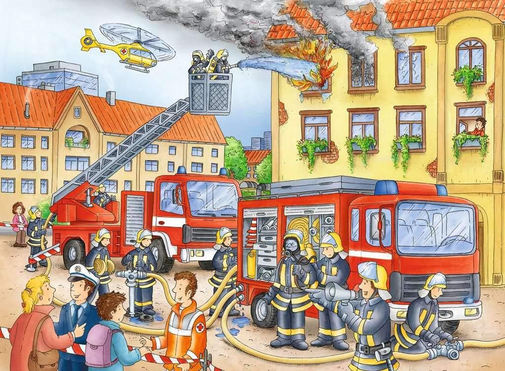 Ravensburger - 100Pc Fire Brigade Puzzle