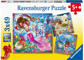 Ravensburger - Charming Mermaids 3x49p Puzzle