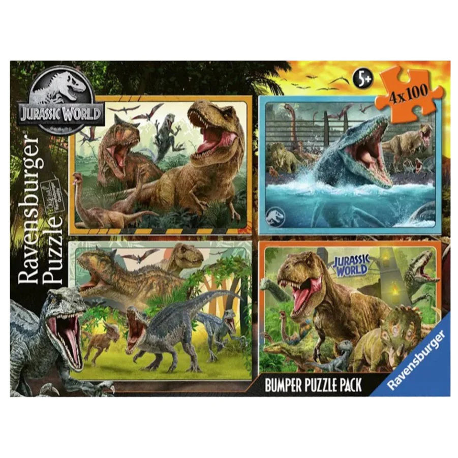 Ravensburger - Jurassic World Bumper Pack Puzzle 4x100pc