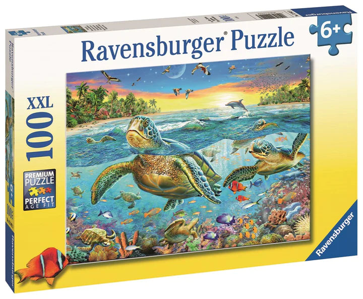 Ravensburger - 100Pc Swim with Sea Turtles Puzzle | The Play Room